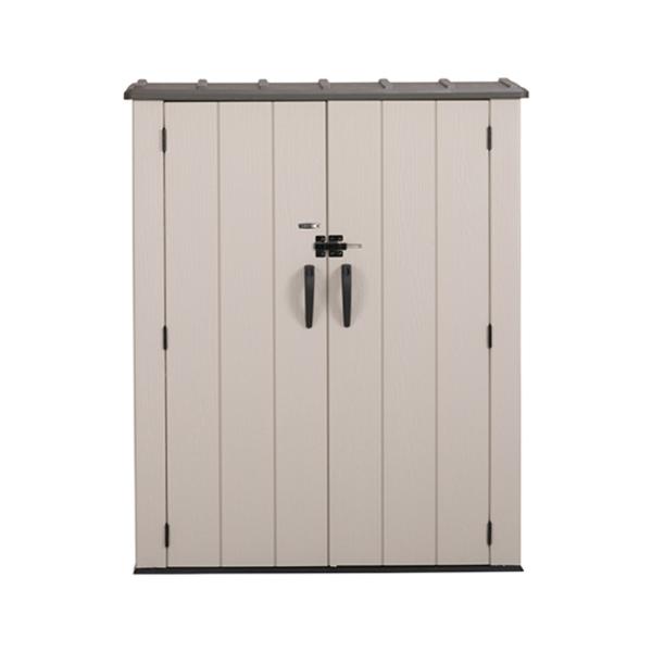 COBERTIZO DE ALMACENAMIENTO PARA EXTERIOR VERTICAL POLIETILENO 53 PIES CUBICOS ARENA