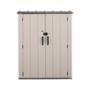 COBERTIZO DE ALMACENAMIENTO PARA EXTERIOR VERTICAL POLIETILENO 53 PIES CUBICOS ARENA