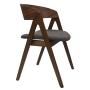 SILLA PARA COMEDOR TAPIZADA VICTORIA DE MADERA COLOR GRIS ESTILO MODERNO CON ASIENTO ACOLCHADO