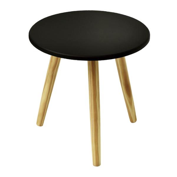 MESA LATERAL DE MDF 45 X 48 X 48 CM NEGRO