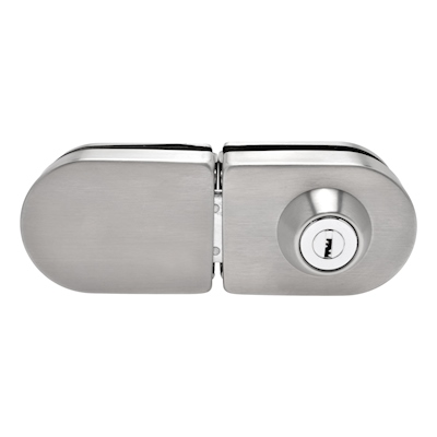 CERROJO PARA PUERTA DE CRISTAL REVERSIBLE ACERO INOXIDABLE
