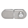 CERROJO PARA PUERTA DE CRISTAL REVERSIBLE ACERO INOXIDABLE
