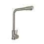 LLAVE PARA FREGADERO MONOMANDO NÍQUEL SATINADO MANERAL TIPO PALANCA 16" CONTROL DE FLUJO
