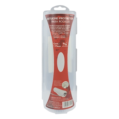 ESTUCHE PROTECTOR TRANSPARENTE PLÁSTICO PARA RODILLO