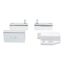 KIT DE BISAGRAS 2.3 X 4 X 1 CM PLATA