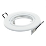 LÁMPARA DE TECHO EMPOTRABLE LED O HALÓGENO TECHO REDONDA 3" 35 W BLANCA 6 PIEZAS