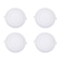 LÁMPARA DE TECHO EMPOTRABLE LED CIRCULAR 5" 9 W BLANCA 4 PIEZAS
