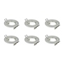 LÁMPARA DE TECHO EMPOTRABLE ORIENTABLE LED O HALÓGENO DE TECHO CIRCULAR 3" 35 W NÍQUEL 6 PIEZAS