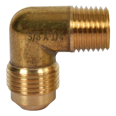 CODO TERMINAL LATÓN 3/8" X 1/4" FLARE X MACHO