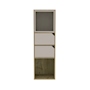 ESTANTE BIBLIOTECA DE MELAMINA 122.7 X 38.1 X 36.1 CM BEIGE DUNA