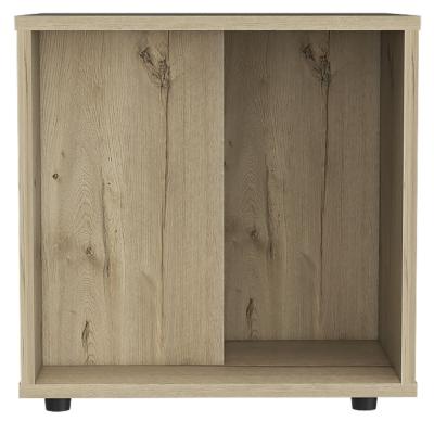MESA LATERAL AUXILIAR PRANA MELAMINA 42 X 42 X 40 CM BEIGE DUNA