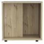 MESA LATERAL AUXILIAR PRANA MELAMINA 42 X 42 X 40 CM BEIGE DUNA