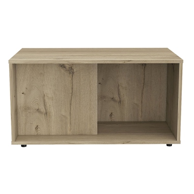 MESA DE CENTRO DECORATIVA PRANA MELAMINA 80 X 50 X 42 CM BEIGE DUNA