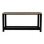 MESA DE CENTRO DECORATIVA FERRATO MELAMINA Y METAL 46.1 X 95 X 49 CM BEIGE Y NEGRO