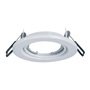 LÁMPARA DE TECHO EMPOTRABLE LED O HALÓGENA PARA TECHO REDONDA 2.9" 35 W BLANCA SEMI BRILLANTE