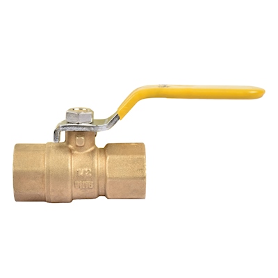 VÁLVULA ESFÉRICA 1/2" DE LATÓN PARA USO CON GAS LP/NATURAL