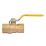 VÁLVULA ESFÉRICA 1/2" DE LATÓN PARA USO CON GAS LP/NATURAL
