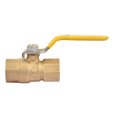 VÁLVULA ESFÉRICA 1/2" DE LATÓN PARA USO CON GAS LP/NATURAL