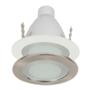 LÁMPARA DE TECHO EMPOTRABLE LED O CFL PARA TECHO REDONDA 5" 60 W NÍQUEL 4 PIEZAS