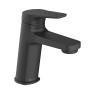 LLAVE PARA LAVABO MONOMANDO NEGRO MATE A LAVABO ANTIGOTEO