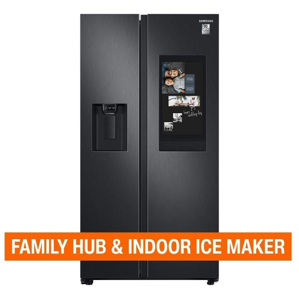 REFRIGERADOR 22 PIES DUPLEX 2 PUERTAS FAMILY HUB NEGRO