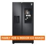 REFRIGERADOR 22 PIES DUPLEX 2 PUERTAS FAMILY HUB NEGRO