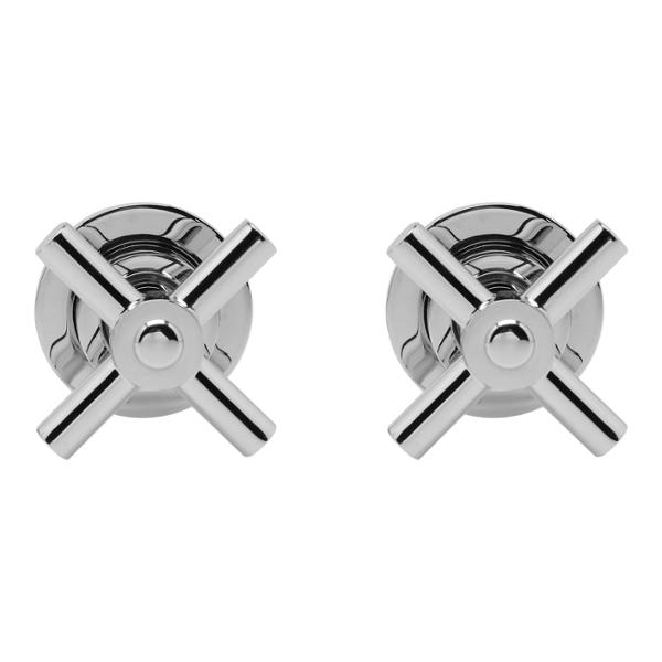 JUEGO DE LLAVES DE EMPOTRAR CON MANERALES 14 X 12.5 X 8 CM PLATA DICA 2 PIEZAS