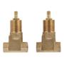 JUEGO DE LLAVES PARA EMPOTRAR DUOMANDO 10.5 X 6.2 X 3.4 CM DORADO URREA 2 PIEZAS
