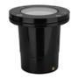 LUZ DE PISO GU10 MR16 EMPOTRABLE IP67 PARA JARDIN 9.8 CM NEGRO MATE 1 PIEZA