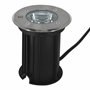 LUZ DE PISO GU5.3 MR16 EMPOTRABLE EXTERIOR 12 X 14 CM 5 W PLATA BRILLANTE 1 PIEZA