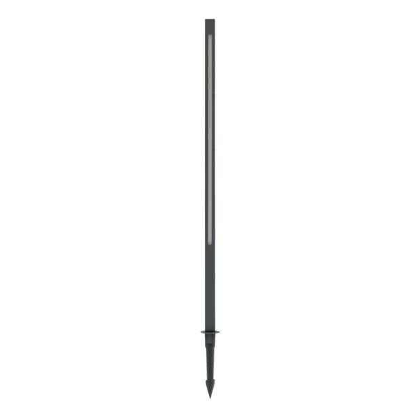 ESTACA DE LUZ LED PARA JARDÍN POSTE 24 W 160 CM GRIS SEMI MATE 1 PIEZA