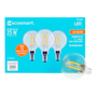 FOCO LED E12 GLOBO G16.5 LUZ CÁLIDA 2.5 W / 25 W 3 PIEZAS