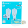 FOCO LED E26 ST19 LUZ FRÍA 2.5 W / 25 W 2 PIEZAS