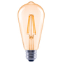 FOCO LED E26 ST19 LUZ CÁLIDA 6 W / 60 W 2 PIEZAS