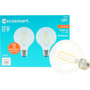 FOCO LED E26 G25 LUZ CÁLIDA 3 W / 25 W 2 PIEZAS