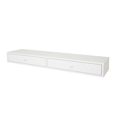 REPISA DE DOBLE CAJÓN CAPELLI DE 13 X 120 X 29 CM BLANCO