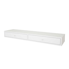 REPISA DE DOBLE CAJÓN CAPELLI DE 13 X 120 X 29 CM BLANCO
