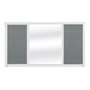 VENTANA CORREDIZA DE ALUMINIO 150 X 120 CM DOBLE CORREDIZA BLANCO