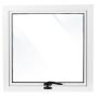 VENTANA PROYECTABLE ALUMINIO 60 X 60 HACIA AFUERA BLANCA