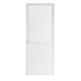 PUERTA EXTERIOR BATIENTE 90 X 210 CM DERECHA BLANCO ALUMINIO