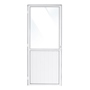 PUERTA EXTERIOR BATIENTE 90 X 210 CM DERECHA BLANCO ALUMINIO