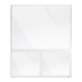 VENTANA FIJA Y CORREDIZA DE ALUMINIO 150 X 150 CM IZQUIERDA A DERECHA BLANCO