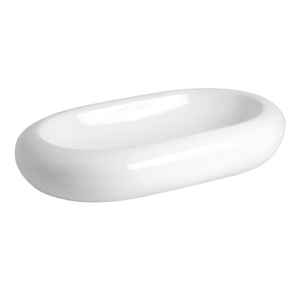 LAVABO DE SOBREPONER CERÁMICA TEMPOS OVALADO 15 X 62.5 X 42 CM