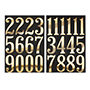 PAQUETE DE NÚMEROS ORO 3"