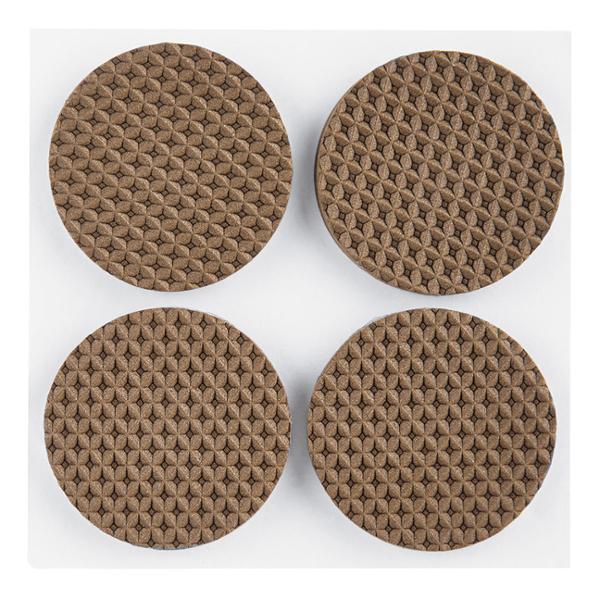 PROTECTORES ANTIDESLIZANTES 3.81 CM CAFÉ 8 PIEZAS