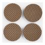 PROTECTORES ANTIDESLIZANTES 3.81 CM CAFÉ 8 PIEZAS
