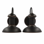 LÁMPARA DE PARED PARA FOCO INCANDESCENTE/LED 24.77 X 22.86 X 19.69 CM 2 PIEZAS