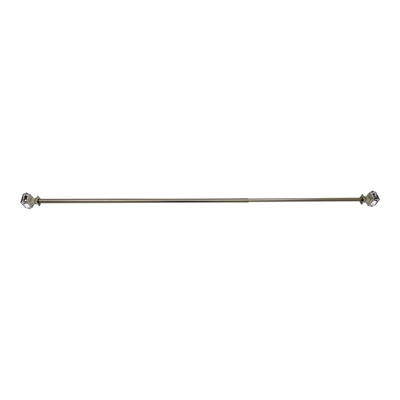 CORTINERO AJUSTABLE DE 91 CM A 1.68 M PLATA