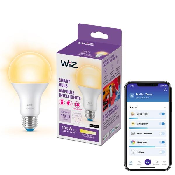FOCO INTELIGENTE A21 LUZ CÁLIDA ATENUABLE 14.5 W EQUIV. 100 W E26 1 PIEZA