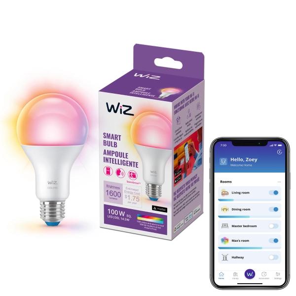 FOCO INTELIGENTE A21 MULTICOLOR 14.5 W EQUIV. 100 W E26 1 PIEZA